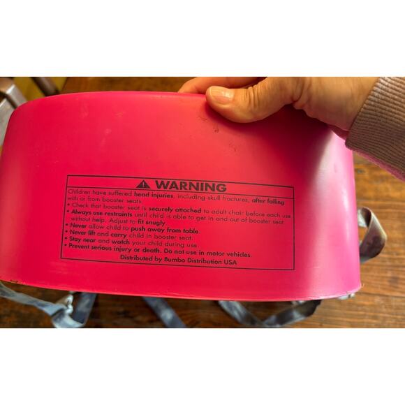 Pink BUMBO BOOSTER SEAT - Picture 7 of 9